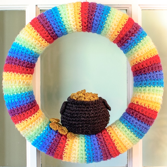 St. Patrick's Day Free Crochet Patterns - Wreath