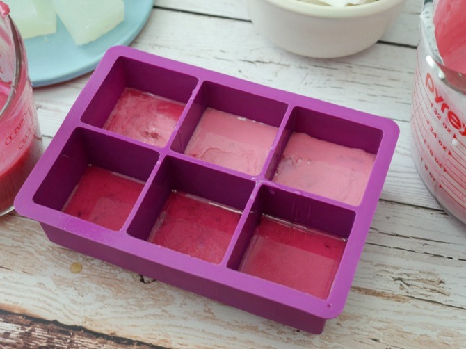 DIY Gemstone Soap - Pour into Mold