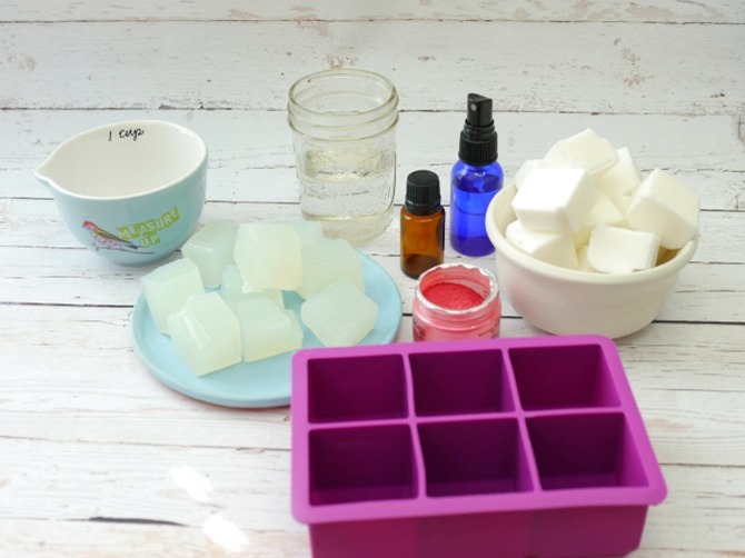 DIY Gemstone Soap Supplies