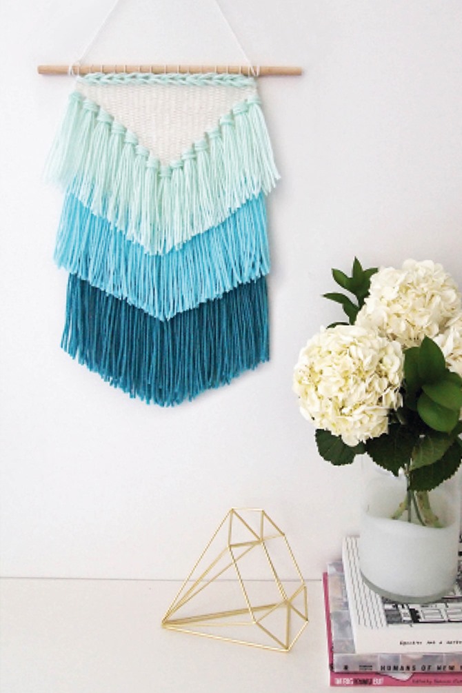 DIY Yarn Decor - Weaving Wall Art