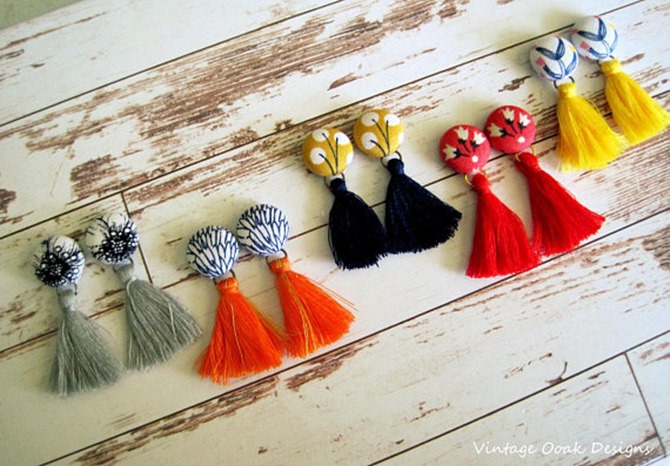 Handmade Jewelry on Etsy - Tassel Earrings