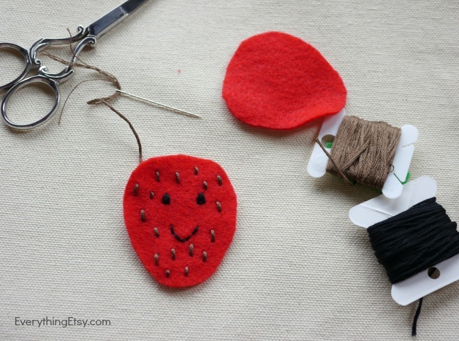 Stitching Felt Flair - DIY Iron On Patch - EverythingEtsy.com