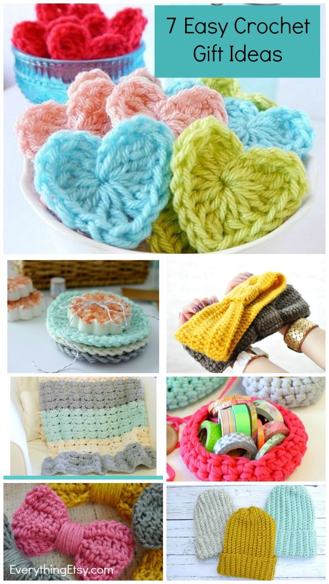 7 Easy Crochet Gift Ideas - Great Patterns for Beginners! EverythingEtsy.com