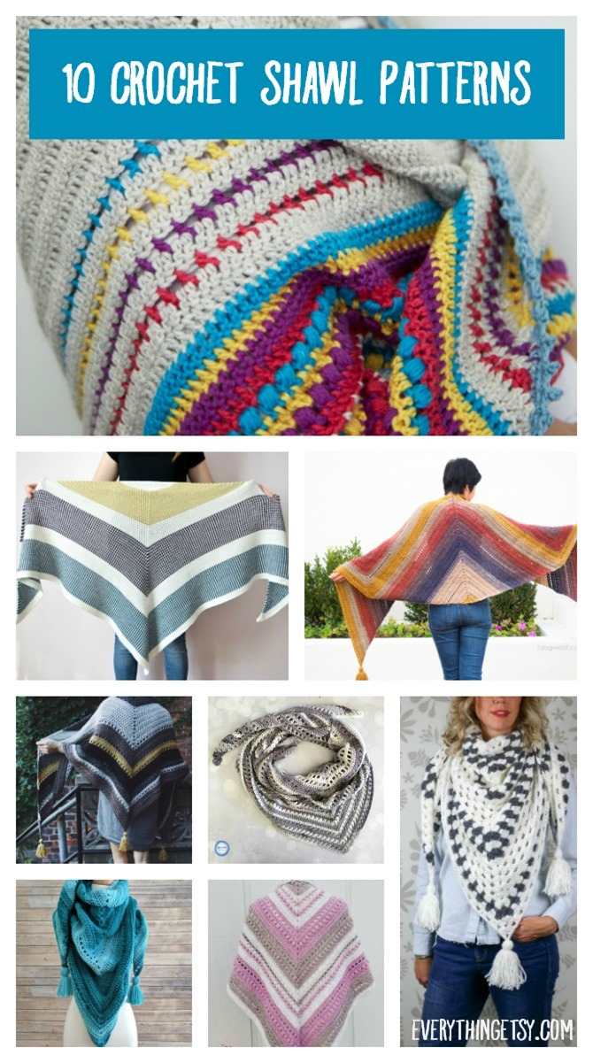 10 Crochet Shawl Patterns - EverythingEtsy.com