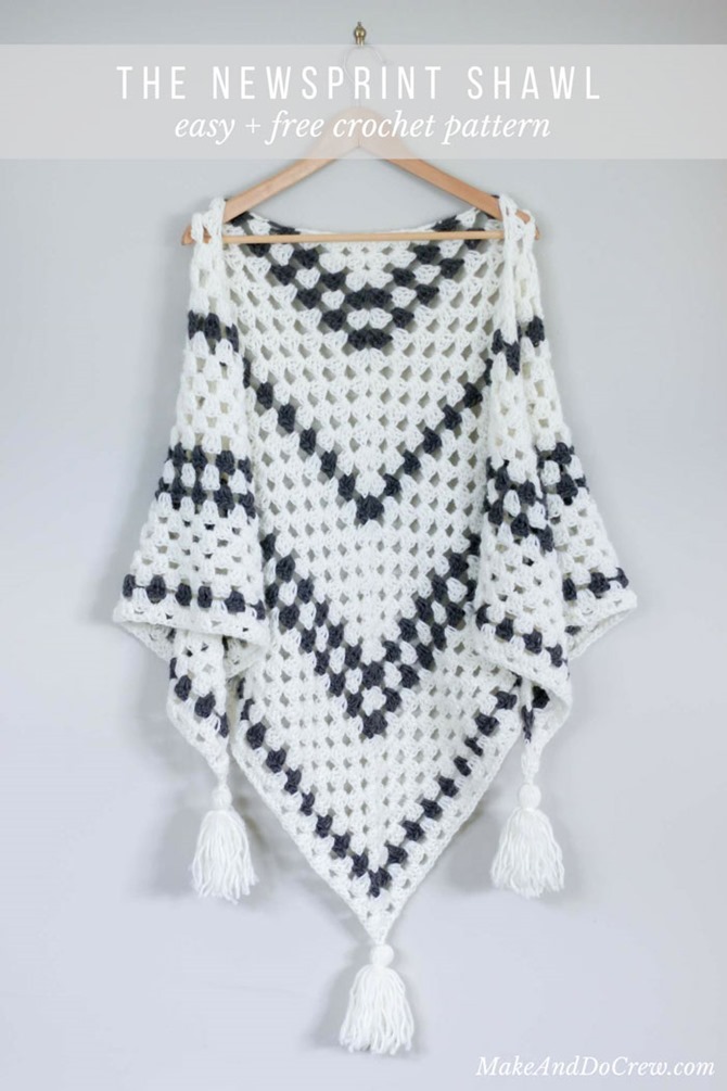 Free Crochet Shawl Pattern - Granny Stitch