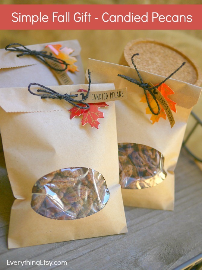 Easy Candied Pecans - Simple Fall Gift Idea - EverythingEtsy.com