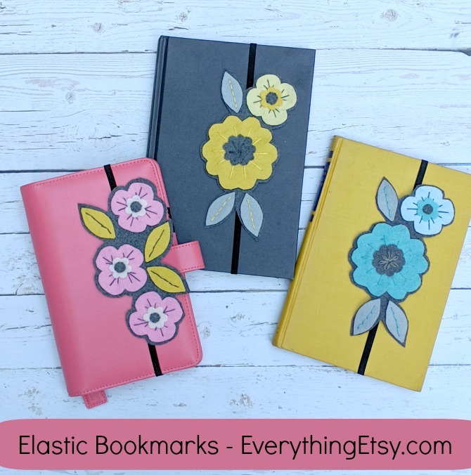 Best Book Lover Gift - Elastic Band Bookmarks by Kimberly Layton on Etsy - EverythingEtsy.com - Handmade Gift Idea