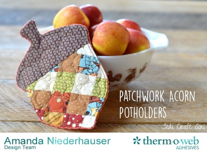 101 Fall Sewing Tutorials - EverythingEtsy.com - Acorn Potholder Pattern