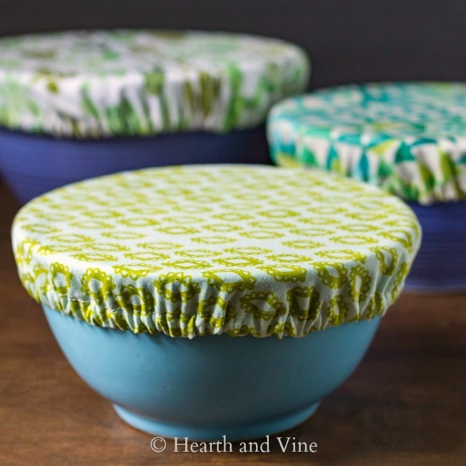 101 Fall Sewing Tutorials - EverythingEtsy.com - Fabric Bowl Covers DIY