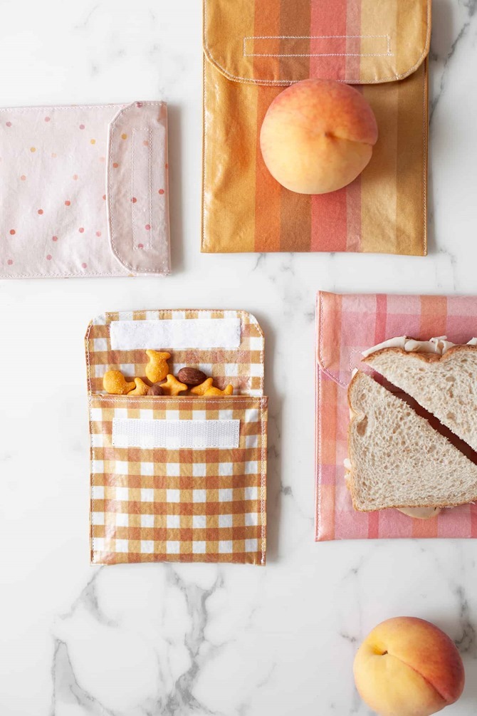 101 Fall Sewing Tutorials - EverythingEtsy.com - Reusable Sandwich Bag DIY