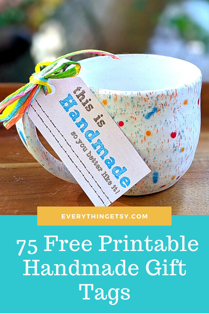 15 Free Printable Handmade Gift Tags - EverythingEtsy.com