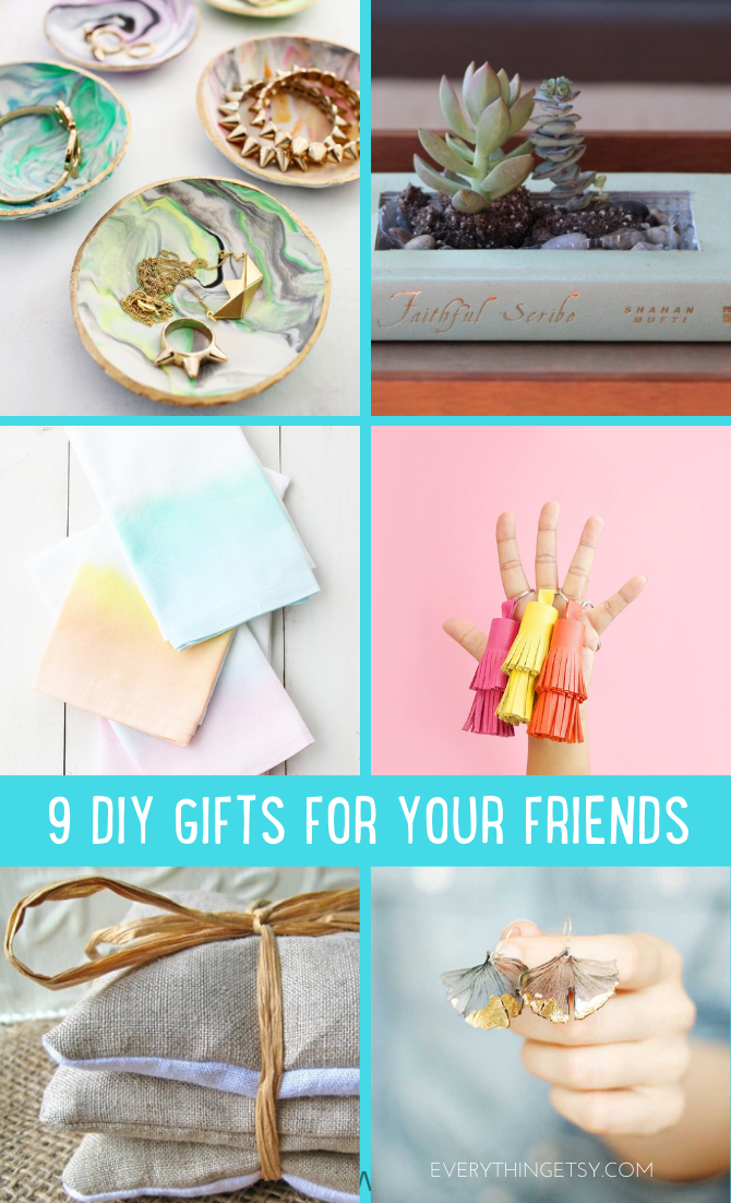 DIY Gift Ideas for friends - Holiday Handmade Tutorials - EverythingEtsy.com