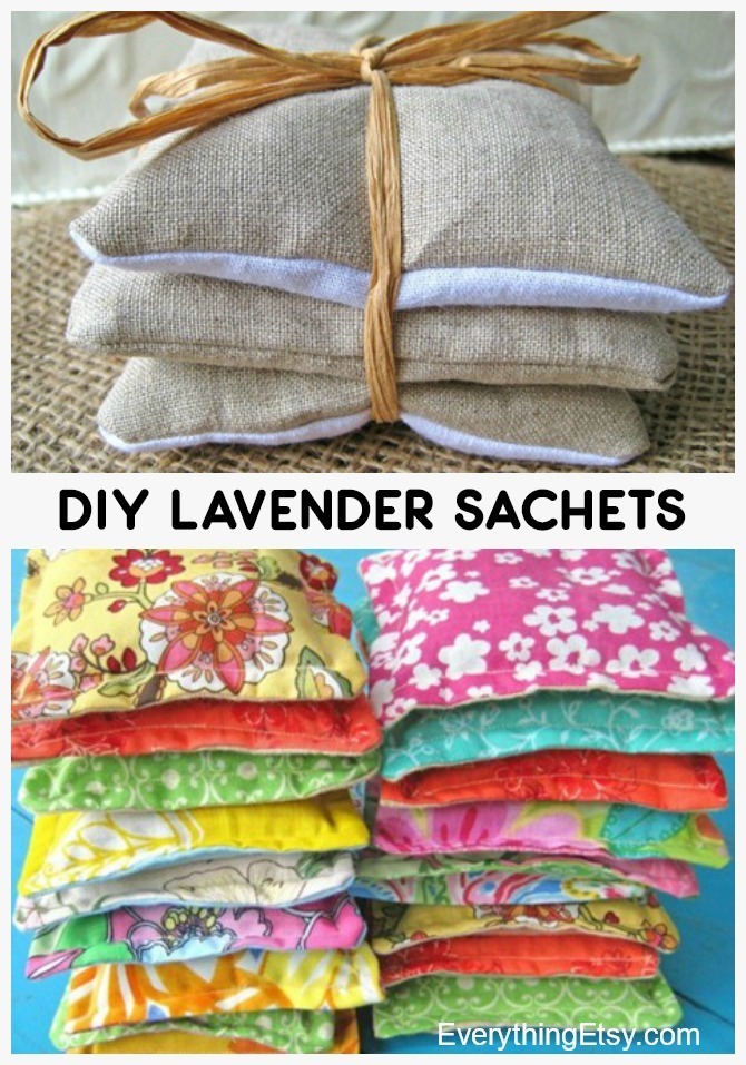 DIY Lavender Sachets - Great Handmade Gifts or Wedding Favors - EverythingEtsy.com - Full Tutorial!