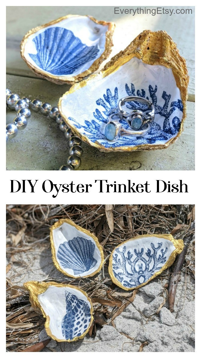 DIY GiftOyster Shell Trinket Dish
