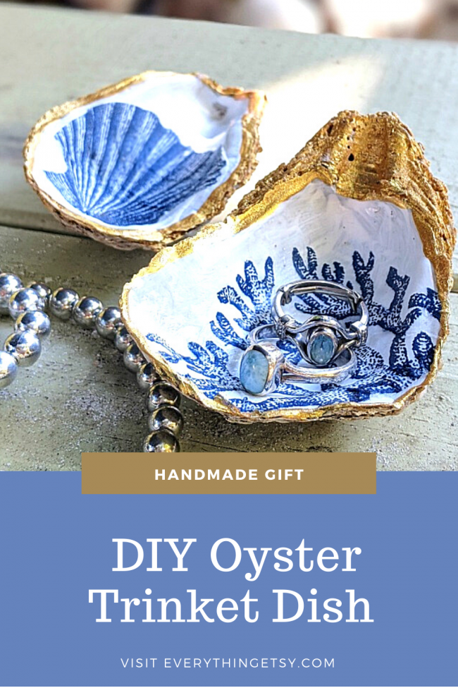 DIY GiftOyster Shell Trinket Dish