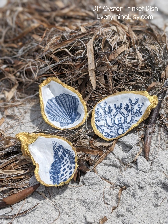 DIY GiftOyster Shell Trinket Dish