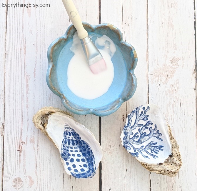 DIY GiftOyster Shell Trinket Dish