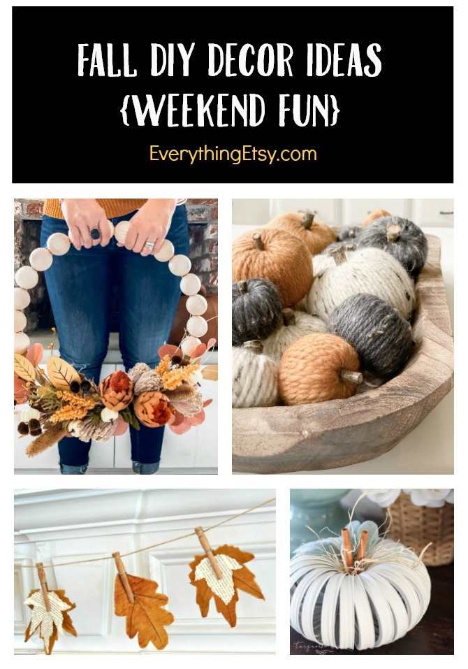 Fall DIY Decor Ideas - Weekend Tutorials You'll Love on EverythingEtsy.com