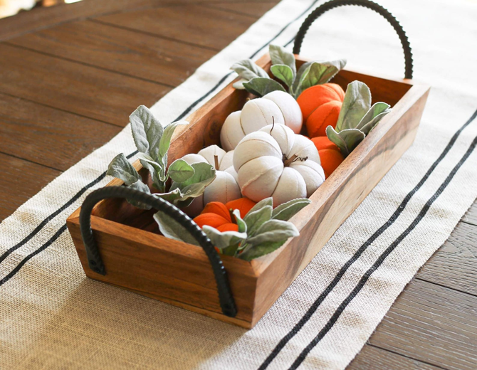 Fall Favorites Home Decor on Etsy - Fabric Pumpkins - EverythingEtsy