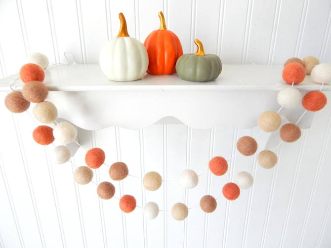 Fall Favorites Home Decor on Etsy - Fall Garland - EverythingEtsy