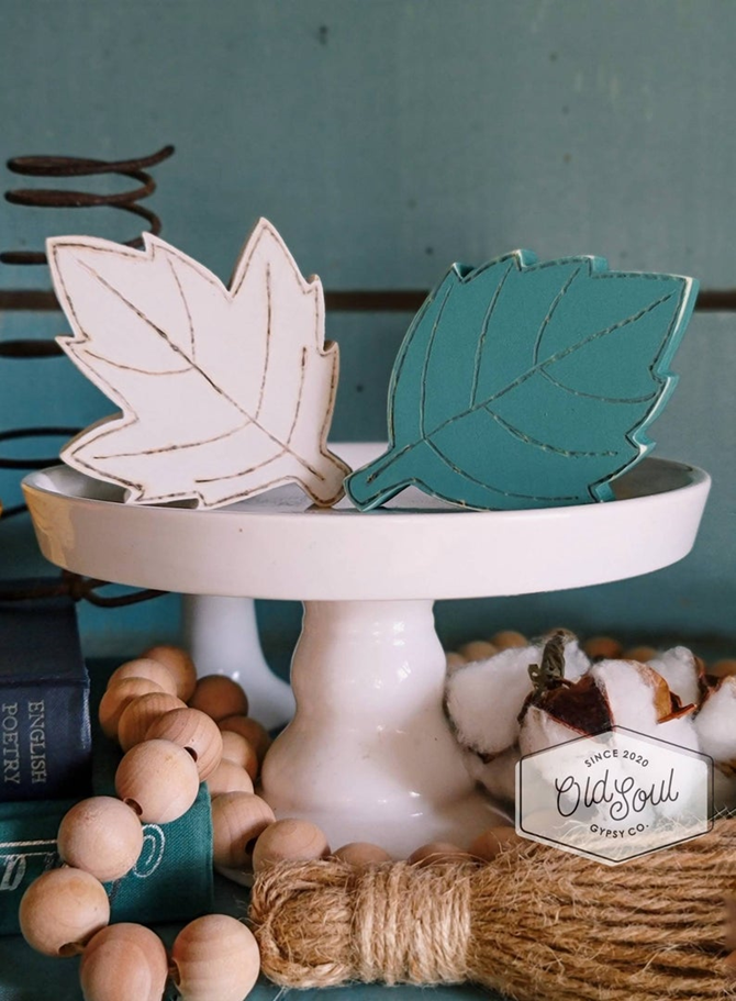 Fall Favorites Home Decor on Etsy - Wooden Fall Leaves - EverythingEtsy