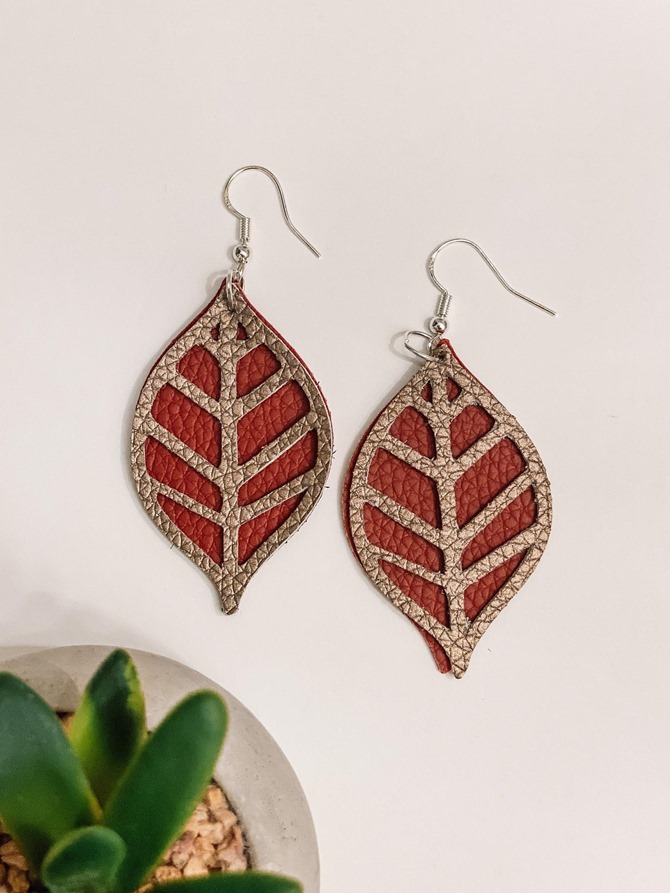 Fall Leaf Earrings - Etsy