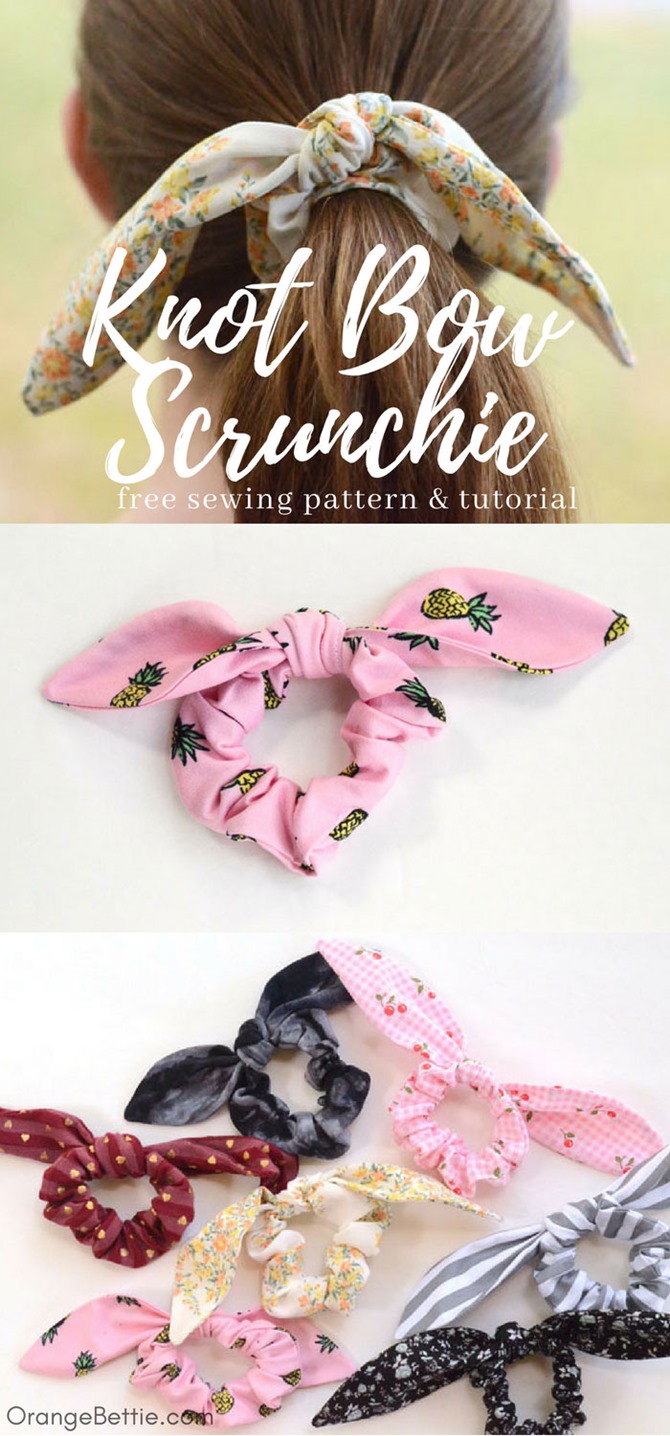 12 Easy Summer Sewing Projects - Tutorials You'll Love on EverythingEtsy.com - Hair Scrunchie Pattern