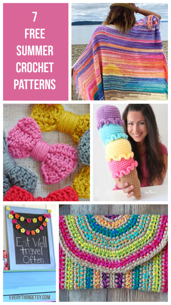 7 Free Summer Crochet Patterns - EverythingEtsy.com - EverythingEtsy.com