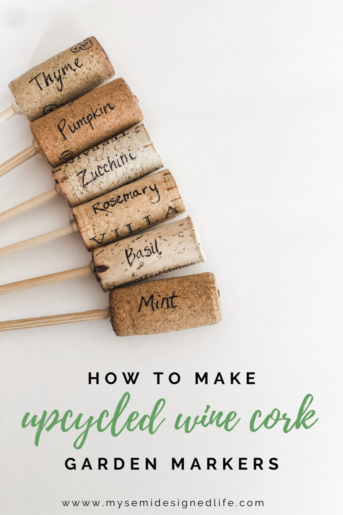 15 DIY Gifts for Plant Lovers - EverythingEtsy.com - Wine Cork Markers