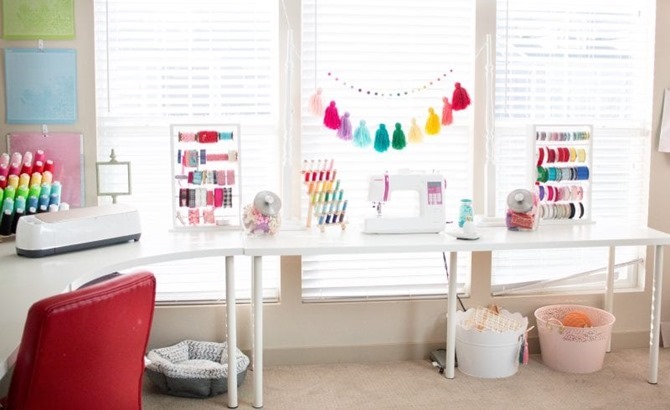 Colorful craft room - sweet red poppy