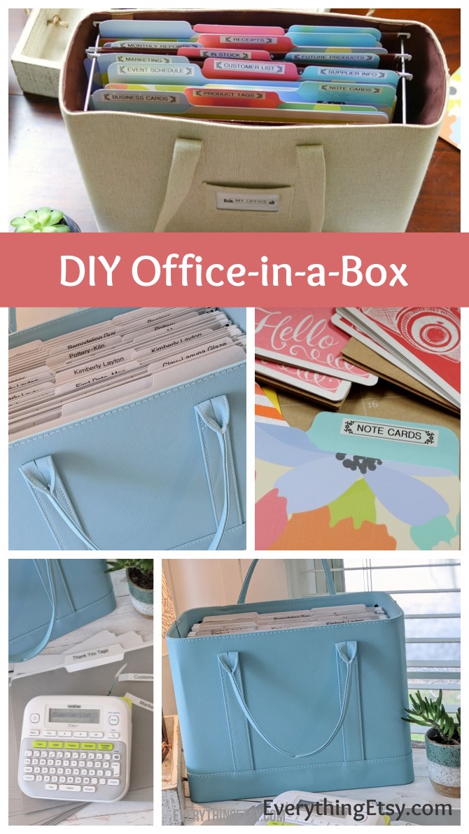 Creating an OfficeinaBoxGet Organized {Etsy Business Goodness