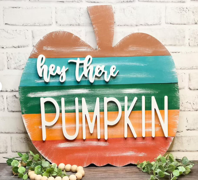 DIY Painted Fall Pumpkin - Home Decor Goodness!  EverythingEtsy