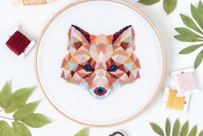 Fall Fox Cross Stitch Pattern