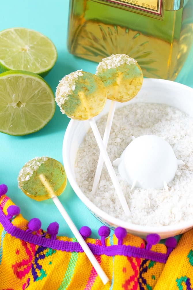 Boozy Handmade Gifts - DIY Margarita Lollipops