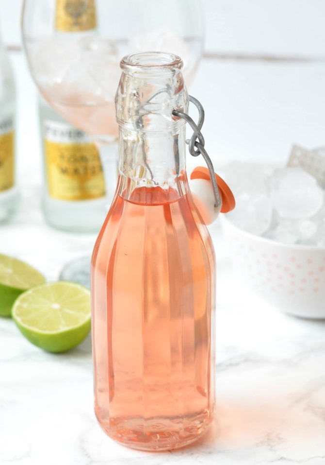 Boozy Handmade Gifts - DIY Rhubard Gin