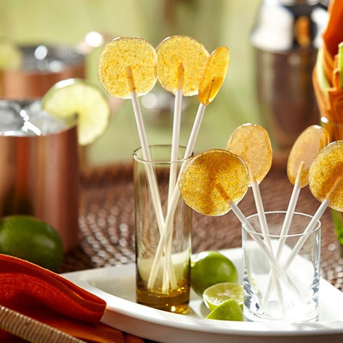 Boozy Handmade Gifts - Moscow Mule Lollipops