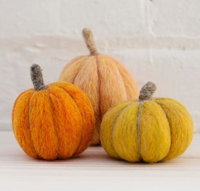 DIY Pumpkin Needle Felting for Beginners on Everything Etsy