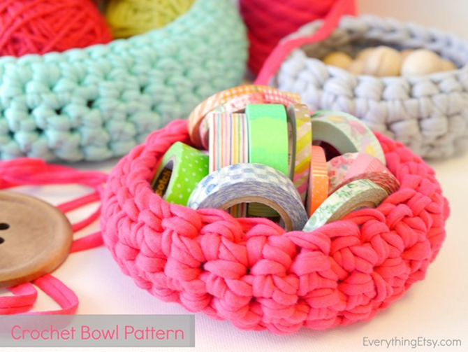 Free Crochet Chunky Basket Pattern on EverythingEtsy